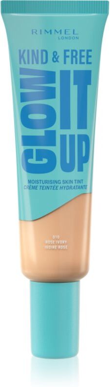Rimmel Kind & Free Glow It Up lightweight tinted moisturiser shade 010 Rose Ivory 30 ml