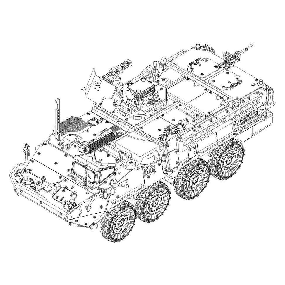 Trumpeter M1127 Stryker Reconnaissance Vehicle (RV) (07422)
