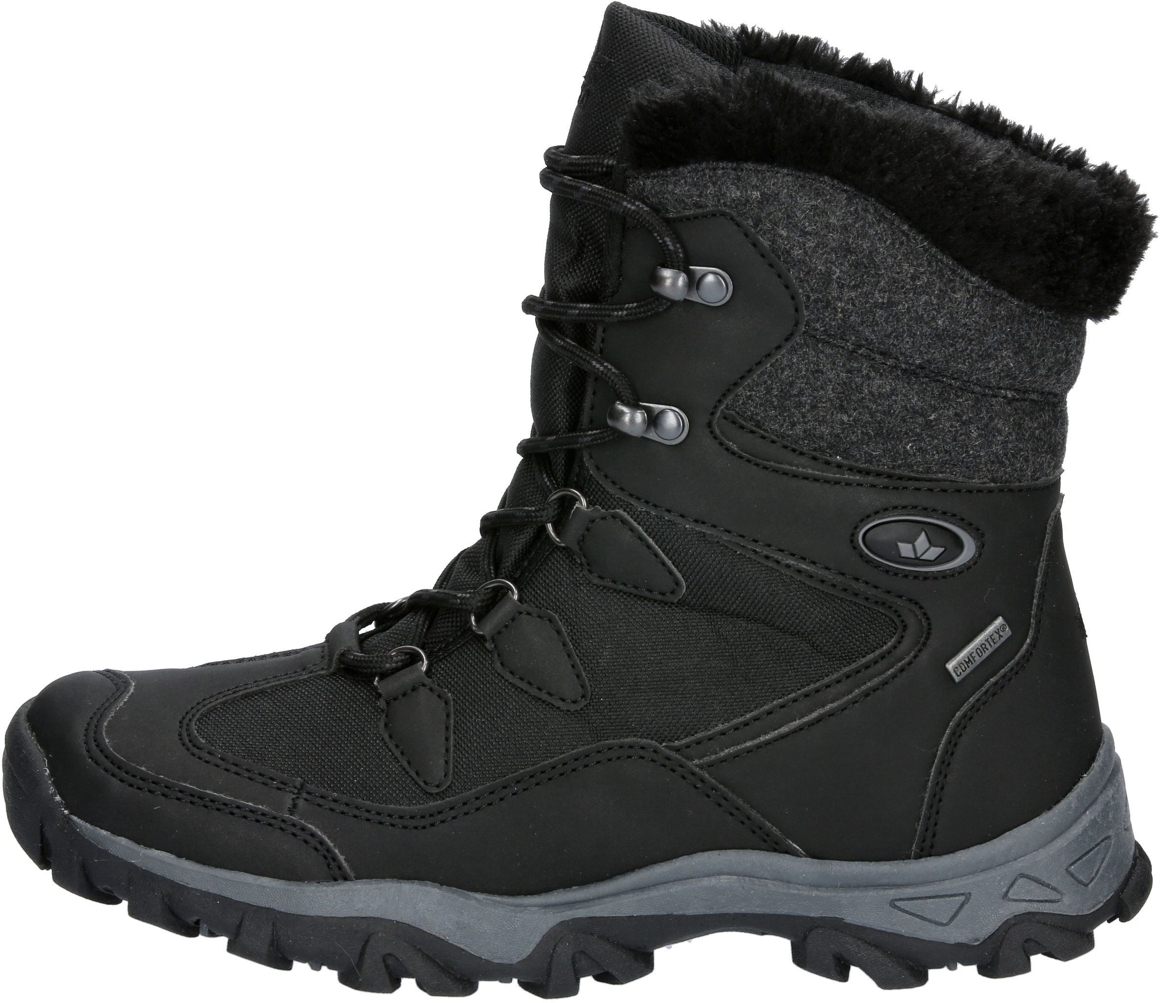 Winterstiefel LICO "Winterstiefel Linna", Damen, Gr. 36, schwarz, Synthetik, Schuhe Winterstiefel schwarz 36