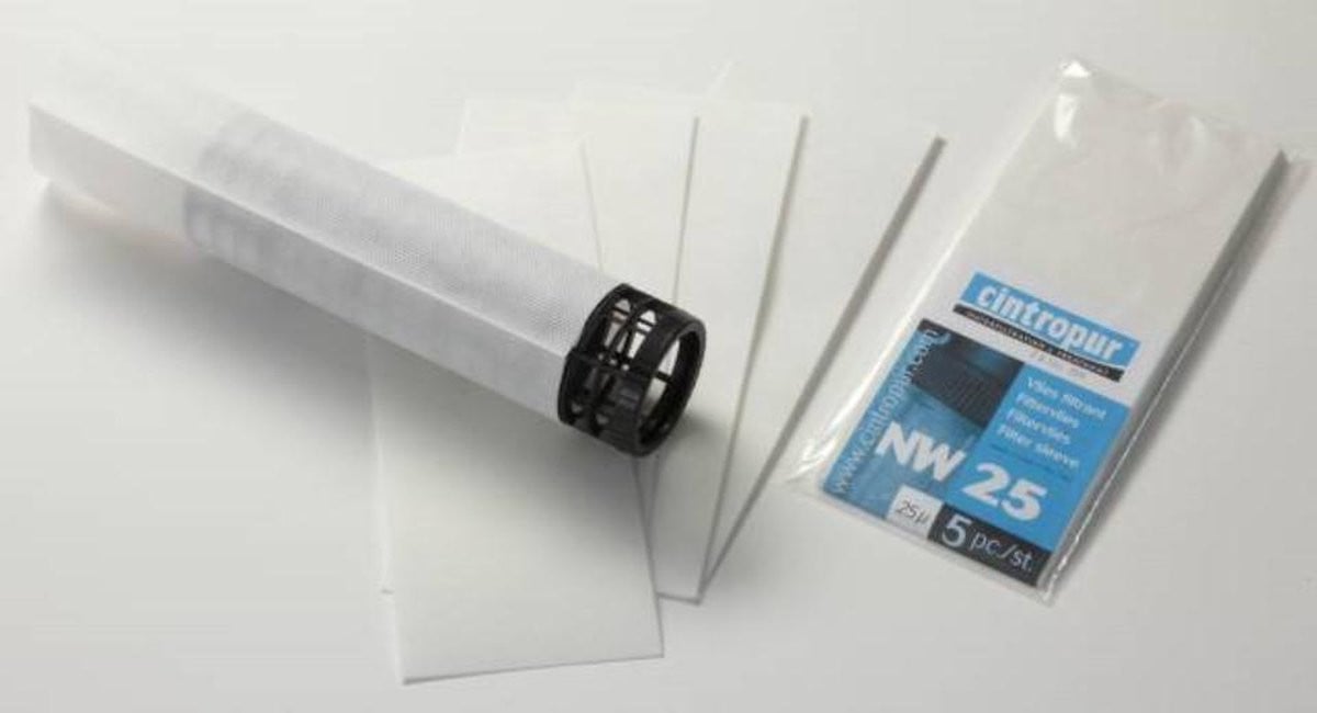 Cintropur filtervlies NW25 SL240 - 25 micron - 5 stuks - set filtervliezen voor sedimentverwijdering