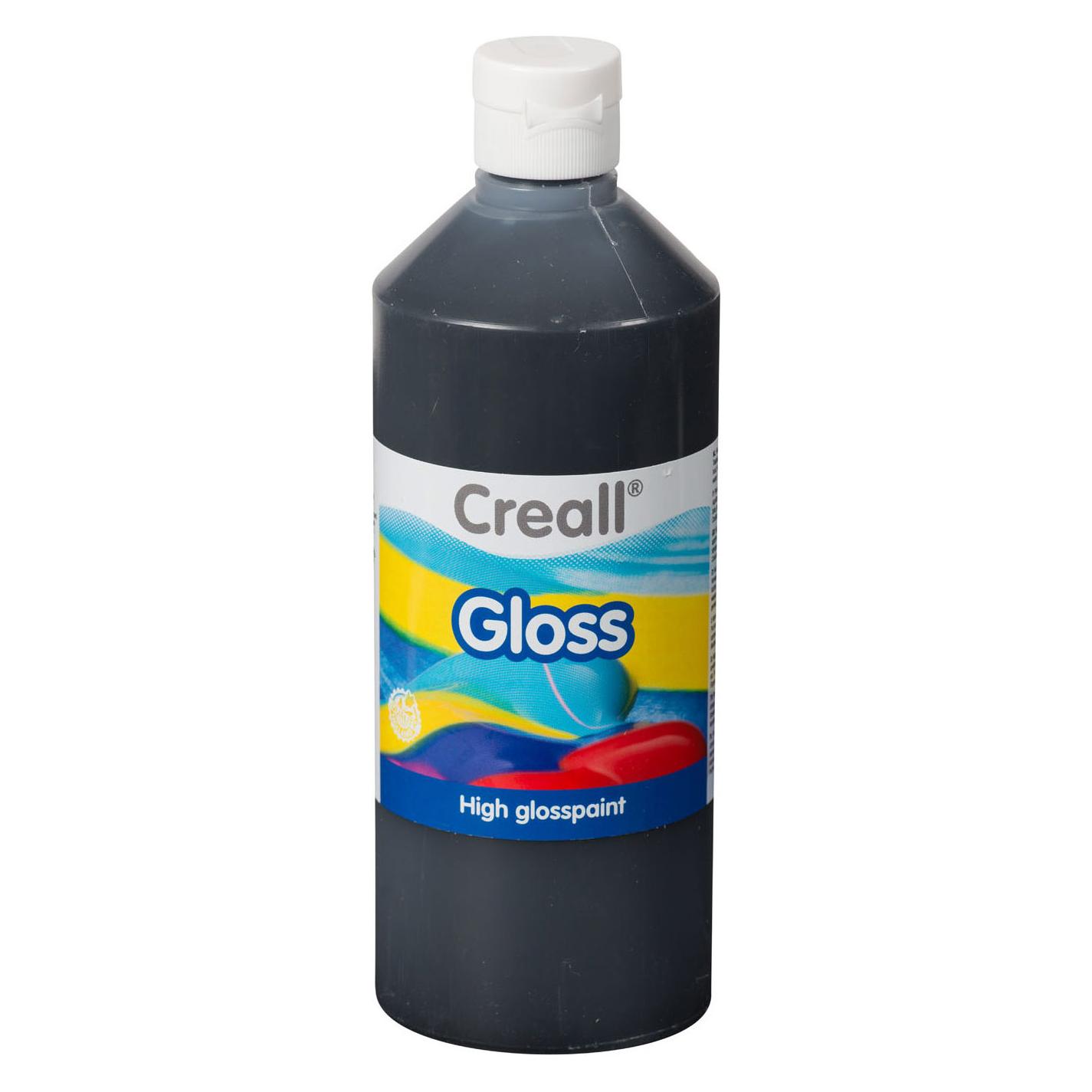 Creall Gloss Glansverf Zwart, 500ml (500 ml) (20107785)