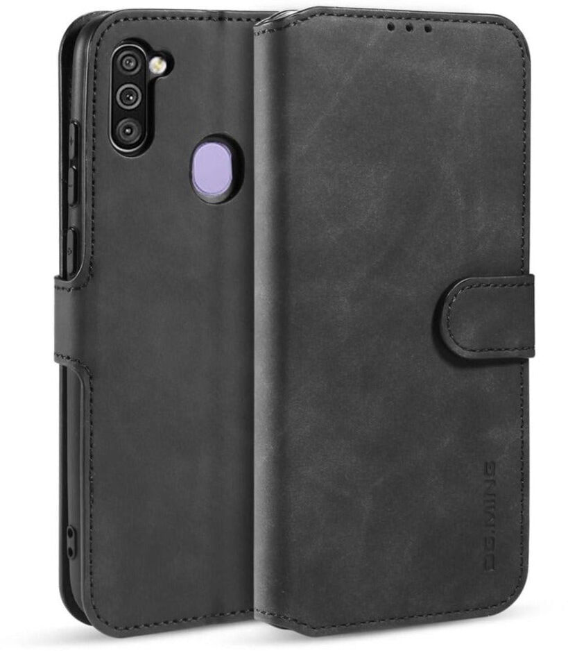 DG. Ming Samsung Galaxy M11 DG.MING Retro Læder Cover m. Kortholder - Sort