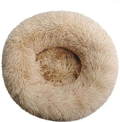 Uplift Treasures Plush Round Pet Bed For Dogs And Cats e 19.69 In