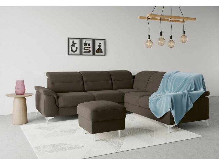 sit&more Ecksofa Sinatra L-Form, optional mit Kopfteilverstellung und Armteilfunktion