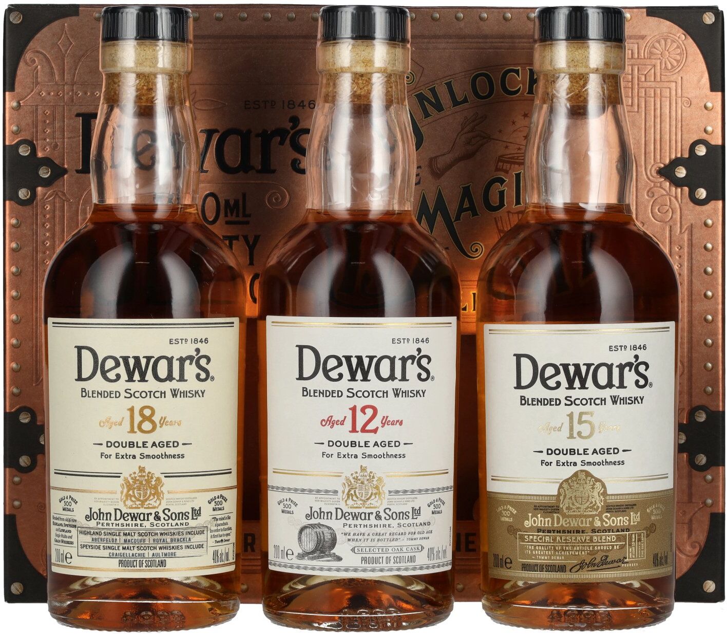 Dewar's Variety Collection 40% Vol. 3x0,2l in Geschenkbox