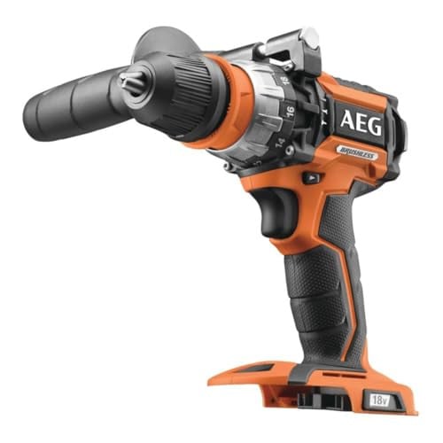 AEG BSB 18CBL-0 draadloze elektrische klopboormachine, borstelloos, zwart/oranje