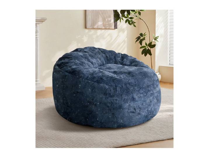 STILVORA Sitzsack mit hoher Rückenlehne Relaxsessel in Wohnräumen Ergonomisch blau