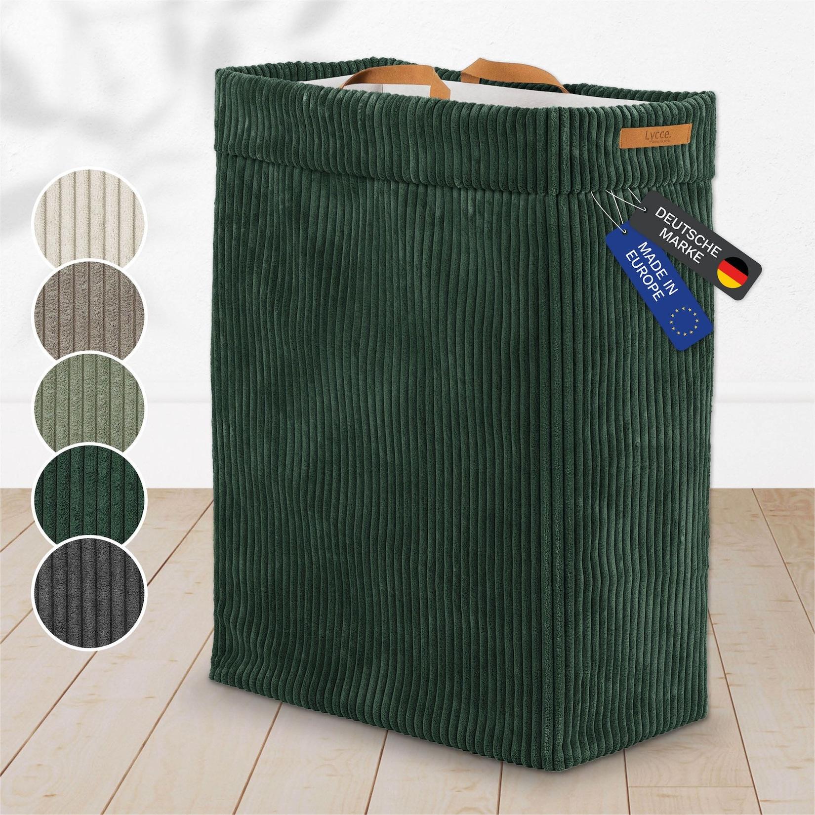 Lycce Wäschekorb Cord – Nischenwäschekorb platzsparend & praktisch