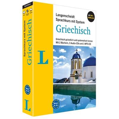 Langenscheidt Griechisch mit System, Gebundene Ausgabe von 2 Bücher + 3 Audio-CDs + 1 MP3-CD, Langenscheidt bei PONS Langenscheidt GmbH,