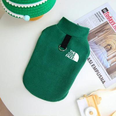 Inspired Living CozyGuard Fleece Dog Sweater Warm Winter Pet Clothing For Small Breeds green m