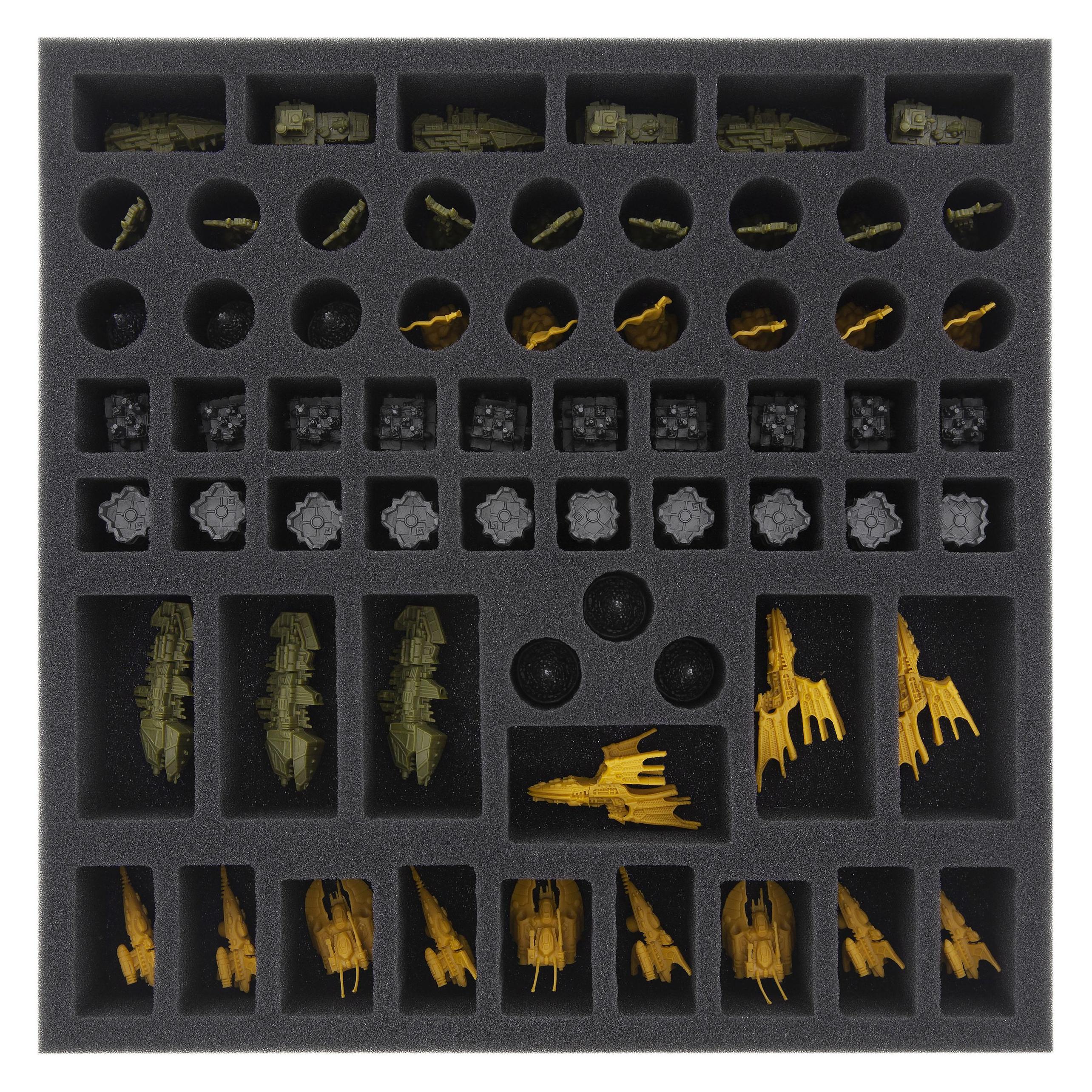 Feldherr AFMEDG040BO - 40 mm Schaumstoffeinlage für Warhammer 40000: Verbotene Welten - 62 (Schaumstoff) (AFMEDG040BO)