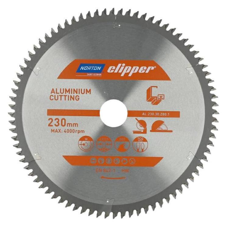 Norton Clipper PIŁA TARCZOWA 240mm x 30mm x 80z ALUMINUM (2,8/2,0) (70184608137)