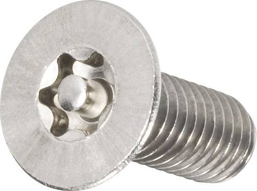 TOOLCRAFT 888823 Senkkopfschraube M6 20mm T-Profil mit Stift Edelstahl A2 10St.