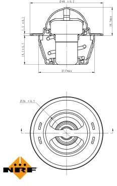Nrf Thermostat, Kühlmittel 725151 Für Chrysler Plymouth
