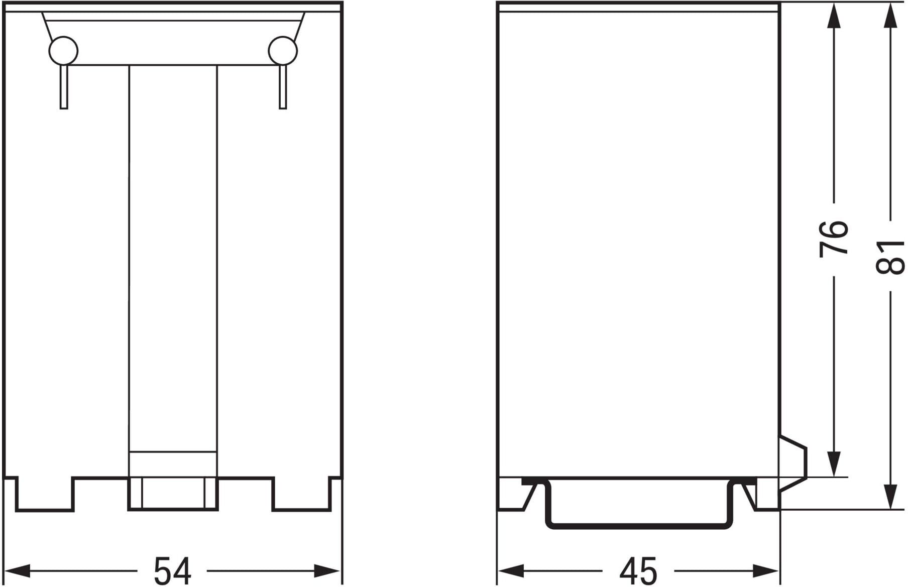 WAGO Tragschienen-Schublade 709-591 für TS 35)