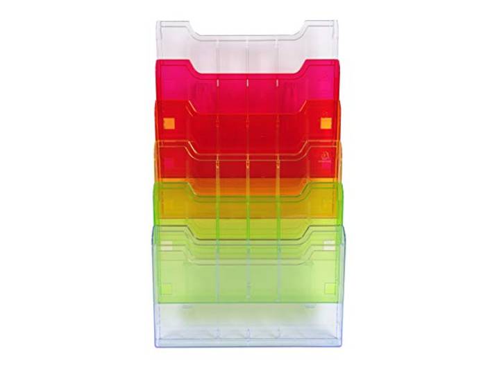 Exacompta Trieur Mural Format A4 Horizontal 6 Compartiments Transparent