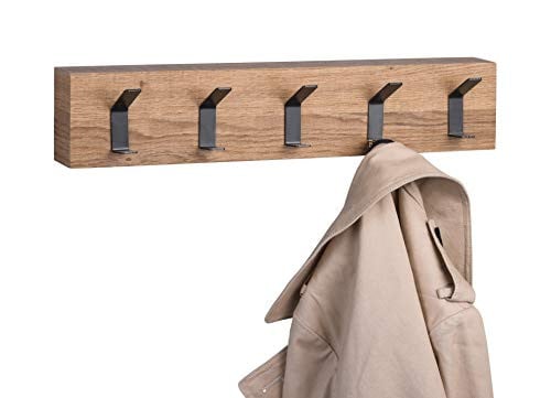 M2 Kollektion Wandkapstok met haken, Bruin/Zwart, B: 50 cm