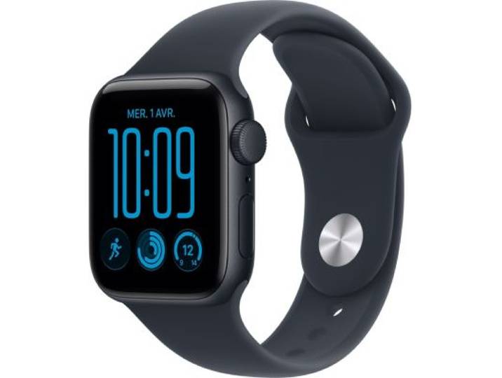 Apple Watch - Montre Connectée Se 3 40mm Minuit / Bleu M/L