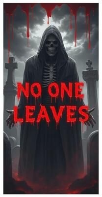 Inspired Finds Scary Halloween Door Cover Cemetery Pumpkin Moon Night Backdrop enter If You Dare