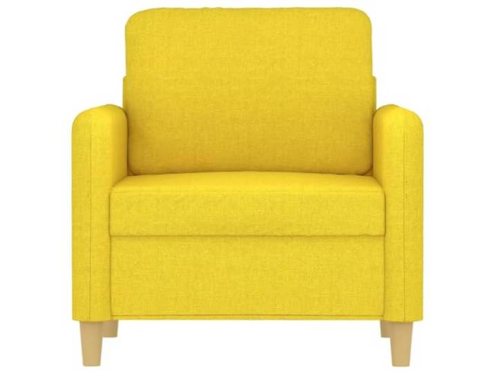 KTHLBRH Sessel hellgelb 60 cm aus Stoff Gestell aus robustem Metall, inklusive Rückenkissen, Schaumstoff, max. Belastung 110 kg