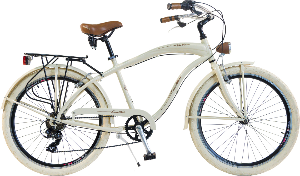 Via Veneto by Canellini Fahrrad Cruiser Herren Aluminium - Beige