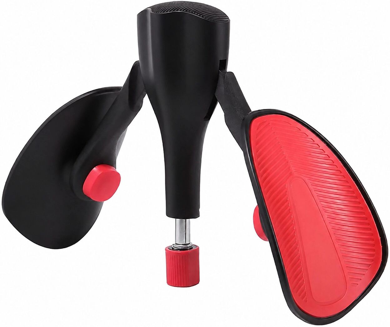INF Verstellbarer Beckenbodenmuskeltrainer mit Widerstand – Oberschenkel- & Armtrainer Schwarz+Rot