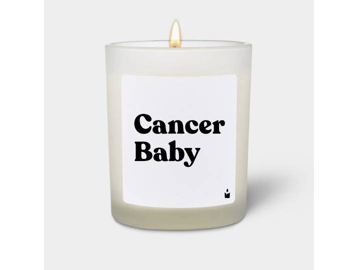 Duftkerze Weiss Flowery Cancer Baby