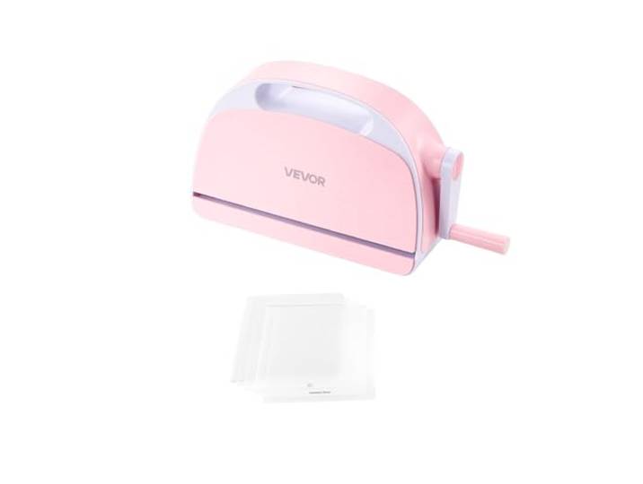 VEVOR Machine de Découpe et de Gaufrage Manuelle\, Ouverture 229 mm\, Machine à Découper Portable avec Plaques de Découpe\, Poignée Ergonomique\, pour Cartes et Bricolage\, Scrapbooking\, Loisirs Créatifs
