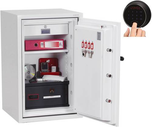 Phoenix DS2502F-FVW Data Combi Feuerschutztresor wasserabweisend, feuerfest Fingerabdruckschloss