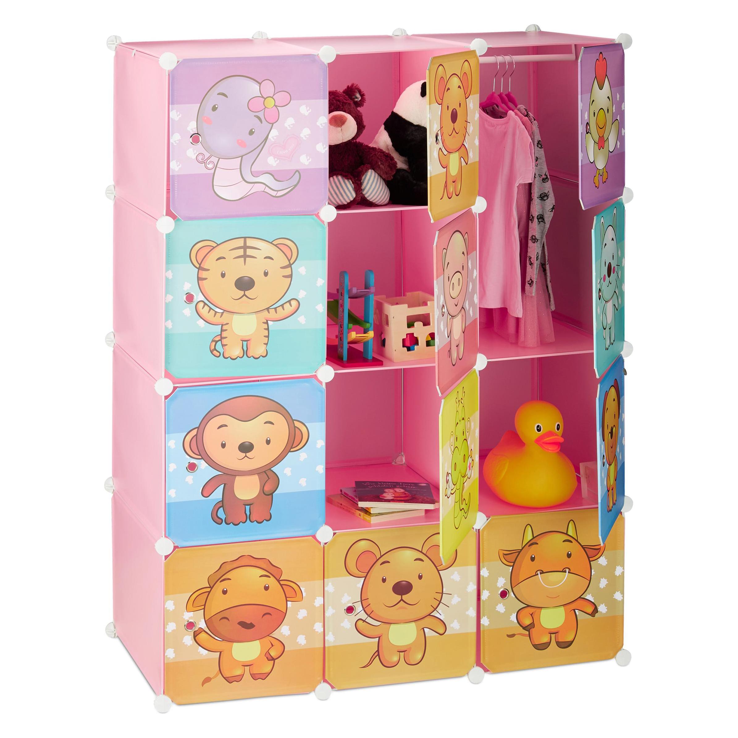 Relaxdays Steckregal Kinderzimmer (110 x 46.50 x 145 cm) (4052025942618)