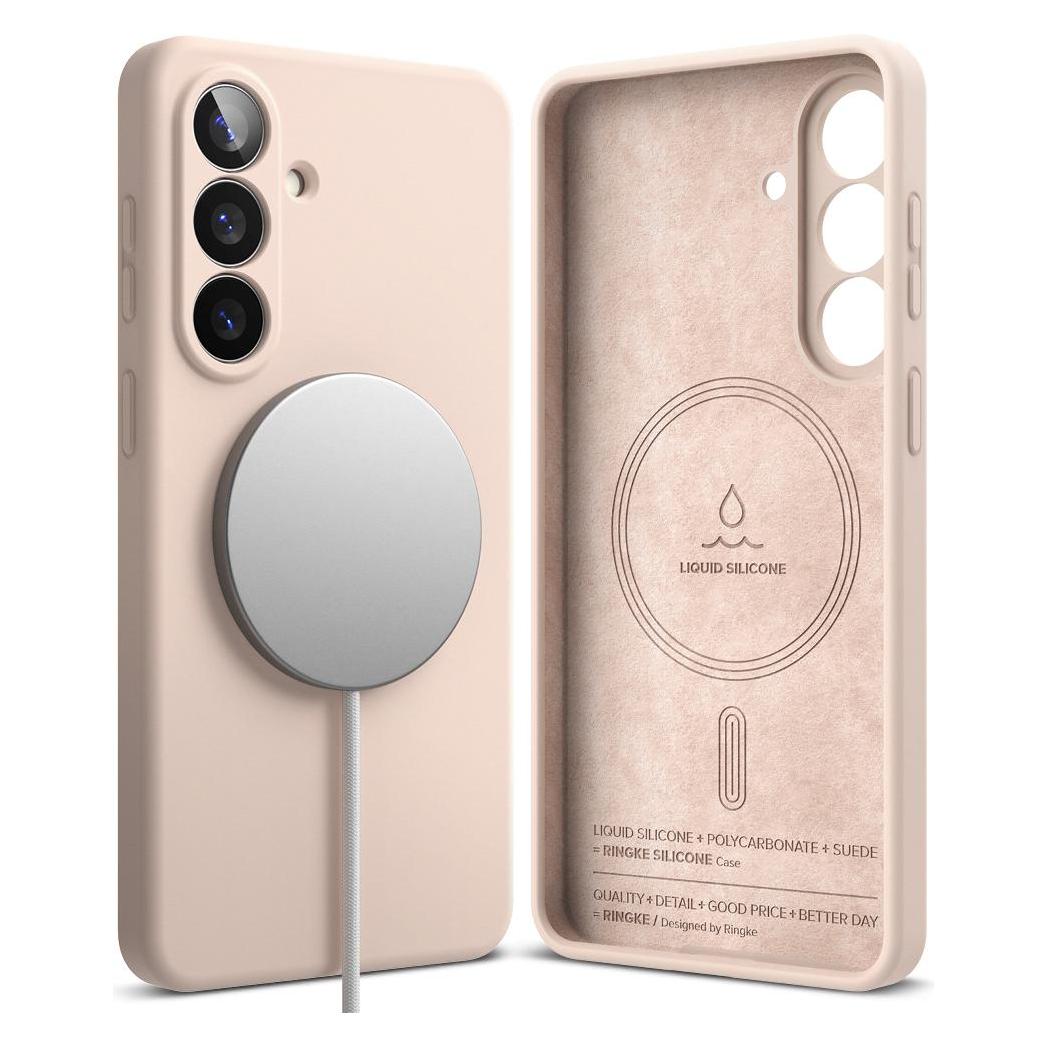 Ringke - Silicone MagSafe - Samsung Galaxy S26 Plus - Pink Sand (Samsung Galaxy S26) (66154350)