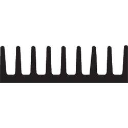 Fischer Elektronik 10037016 ICK 40 B Kühlkörper 8.5 K/W (L x B x H) 51 x 19 x 4.8 mm DIL-14, DIL-16, DIL-18, DIL-20, DIL-22, DIL-24, DIL-26, DIL-28, DIL-30,