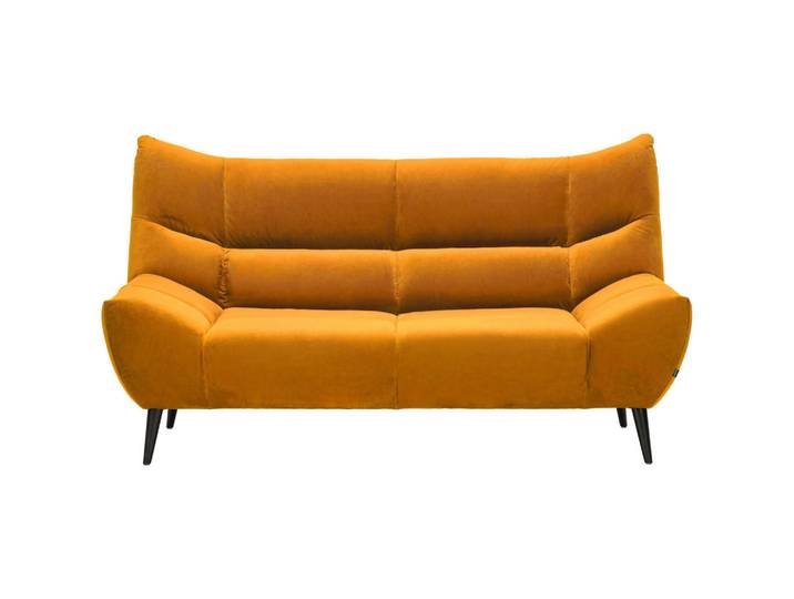 Xora 2-Sitzer-Sofa, Currygelb, Metall, 190x106x99 cm, Typenauswahl, Stoffauswahl, Hocker erhältlich, Wohnzimmer, Sofas & Couches, Sofas, 2-Sitzer Sofas