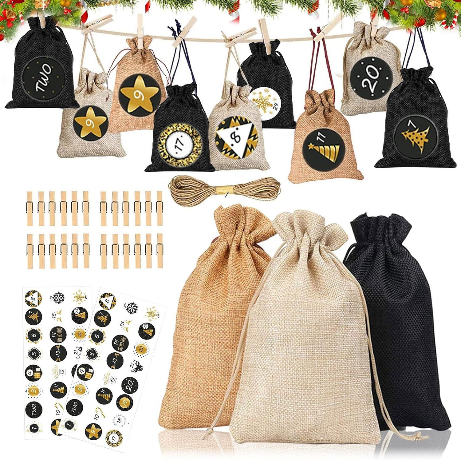 oCreon Kerst-adventskalender met 24 kleine zakjes voor volwassenen