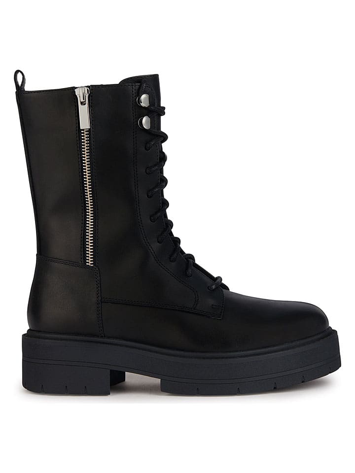 Geox Leder-Boots "Spherica" in Schwarz - 39