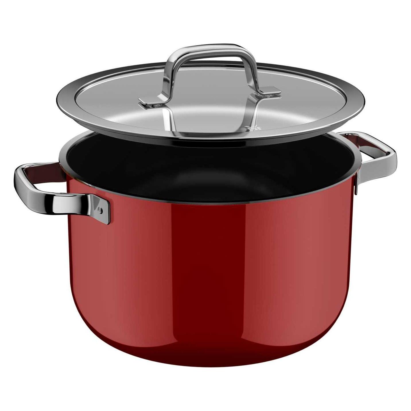 WMF Kochtopf mit Deckel, 24 cm, Passion Red 05.1955.5290 (Kochtopf, Edelstahl, 24 x 14.90 cm) (05.1955.5290)