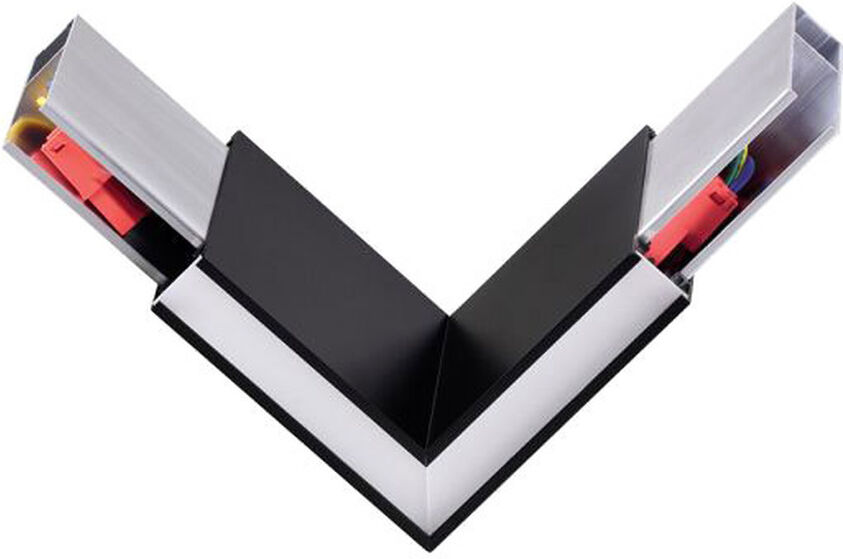 Isoled Eckverbinder 90° Für Hängeleuchte Linear Up+down, 3w, Schwarz, Warmweiß