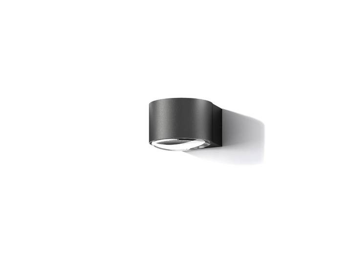 LOOM DESIGN Frey LED-Wandleuchte IP65 1x6W schwarz, schwarz, Aluminium, Modern, Wandleuchte, Wandlampe Bad