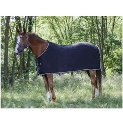EKKIA Riding World Fleece Abschwitzdecke black grey schwarz, size: 145