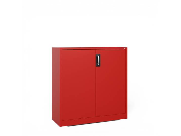 Metal cabinet C+P Acurado, Red, with key, 0 x 0 x 0 cm, New - Also perfect as a filing cabinet