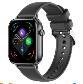 Clever Finds Watch Lite AMOLED Smart Watch With GPS Bluetooth Calling And Long Battery Life black