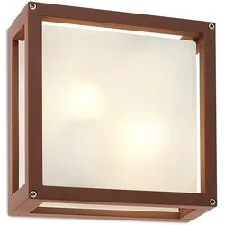 Redo 9893 BRICK GLASS Wandleuchte E27 2 x 42W IP54