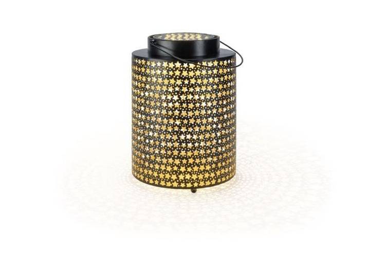 STT LED Laterne Aura stars , schwarz (goldfarben, schwarz), Ø 21,5cm H: 30cm, Leuchten, LED Laterne