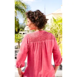 Viskose Bluse in koralle in Größe 48 von DW-Shop, Koralle, 48