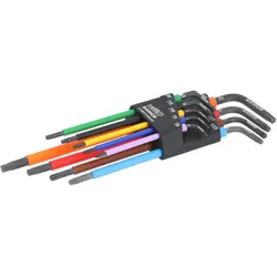 Bahco, Sechskantschlüssel, Multicolour TORX Winkelschraubendreher-Satz, Sechskant, T8-T40, 9-teilig
