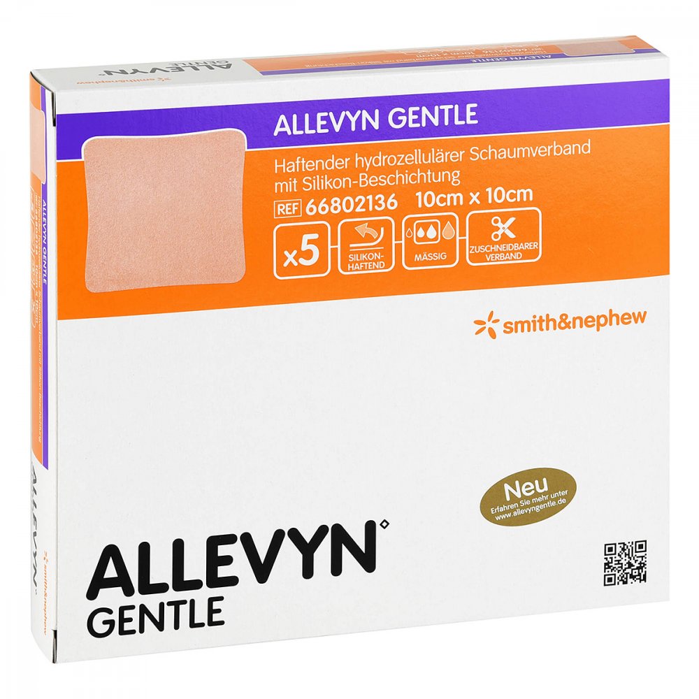 Smith & Nephew GmbH Allevyn Gentle 10x10 cm Verband 06087373