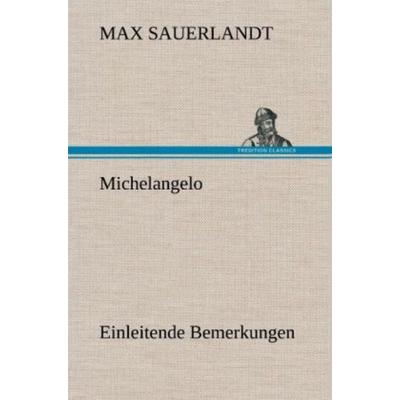 Michelangelo, Gebundene Ausgabe von Max Sauerlandt, Tredition, 978-3-8472-6069-1