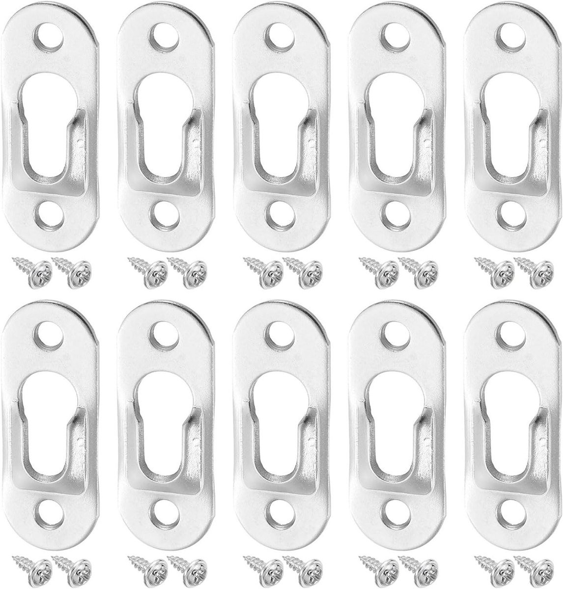 40 stuks Fotolijst Hangers - Zilveren Ophangbeugels van Sterk IJzer