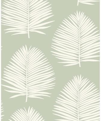Seabrook Designs The Simple Life Island Palm Unpasted Wallpaper