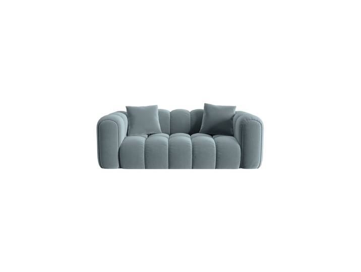 2-Sitzer Design Sofa „Clotilde“ Samt Hellblau CXL by Christian Lacroix
